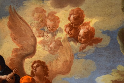 Tableaux et dessins Tableaux XVIIIe siècle - Saint Jean l'Evangéliste à Pathmos - Antonio Domenico Vaccaro (1678-1745)